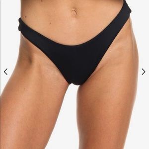 Roxy Black High Leg Bikini Bottoms